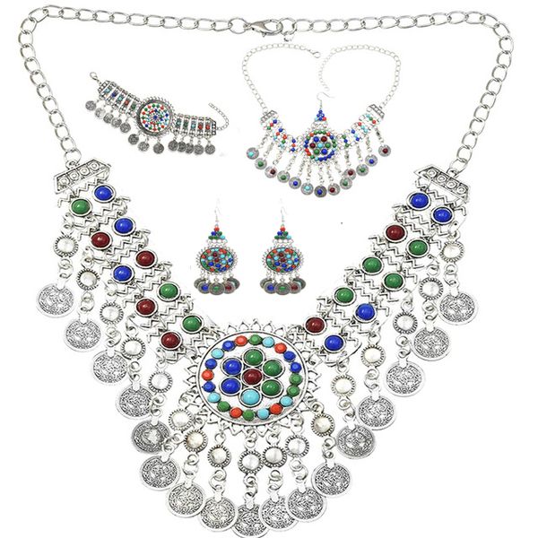 jewelry sets african beaded stone hair for women indian earring bracelet necklace coin tassel belly dance gypsy turkish, Black
jewelry sets african beaded stone hair for women indian earring bracelet necklace coin tassel belly dance gypsy turkish, Black