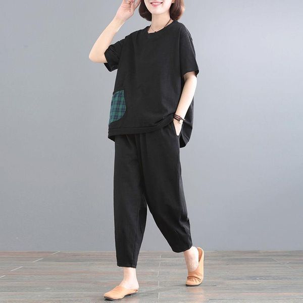 2 piece sets outfits summer womens tracksuits sport short sleeve tracksuit cotton o neck black two pants plus size 5xl, Gray
2 piece sets outfits summer womens tracksuits sport short sleeve tracksuit cotton o neck black two pants plus size 5xl, Gray
