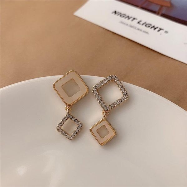 dangle & chandelier 2021 korean simple double circle gold color metal rhinestone drop earrings for women fashion small pendientes jewelry gi, Silver
dangle & chandelier 2021 korean simple double circle gold color metal rhinestone drop earrings for women fashion small pendientes jewelry gi, Silver