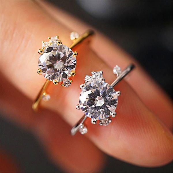 wedding rings minimalist female white round crystal ring rose gold silver color thin for women cute bride zircon engagement, Slivery;golden
wedding rings minimalist female white round crystal ring rose gold silver color thin for women cute bride zircon engagement, Slivery;golden