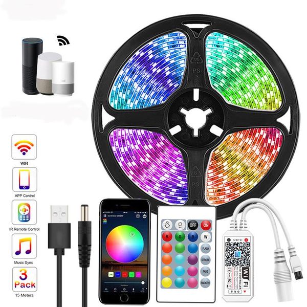 strips led strip lights wifi controller rgb backlight lamp night light tape diode tv background lighting luces string bedroom
strips led strip lights wifi controller rgb backlight lamp night light tape diode tv background lighting luces string bedroom