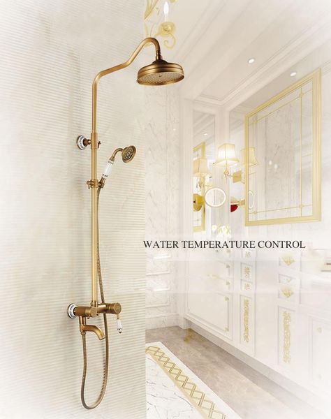 antique brushed brass faucets wall mounted rain lifting shower tub faucet with 8 inch head + hand bathroom sets
antique brushed brass faucets wall mounted rain lifting shower tub faucet with 8 inch head + hand bathroom sets