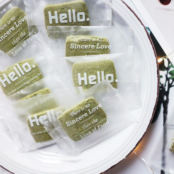 gift wrap 100pcs "hello" frosted biscuit bag sealed snowflake crisp cranberry cookie nougat bakery food packaging candy packing
gift wrap 100pcs "hello" frosted biscuit bag sealed snowflake crisp cranberry cookie nougat bakery food packaging candy packing