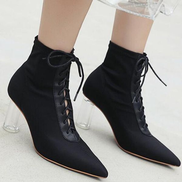 boots women ankle splice pointed toe high heel winter booties woman slip on lace up leather zapatos de mujer sy901, Black
boots women ankle splice pointed toe high heel winter booties woman slip on lace up leather zapatos de mujer sy901, Black