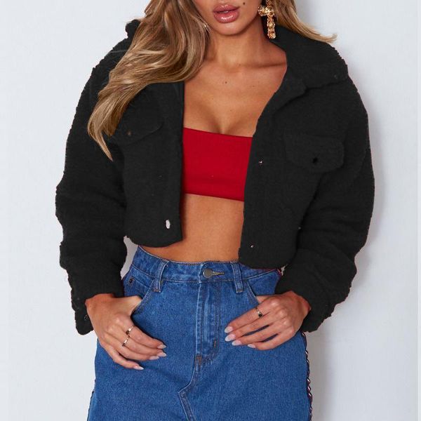 women's jackets autumn winter buttons women coats and fashion long sleeve slim crop pockets casual jacket, Black;brown
women's jackets autumn winter buttons women coats and fashion long sleeve slim crop pockets casual jacket, Black;brown