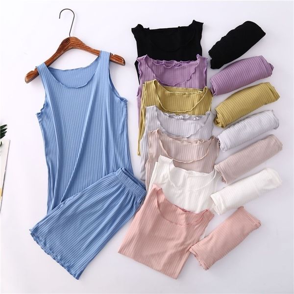 summer women sleeveless pajamas set modal atoff home summer suit plus size modal sleepwear pajamas shorts women's home clothes 210326, Black;red
summer women sleeveless pajamas set modal atoff home summer suit plus size modal sleepwear pajamas shorts women's home clothes 210326, Black;red