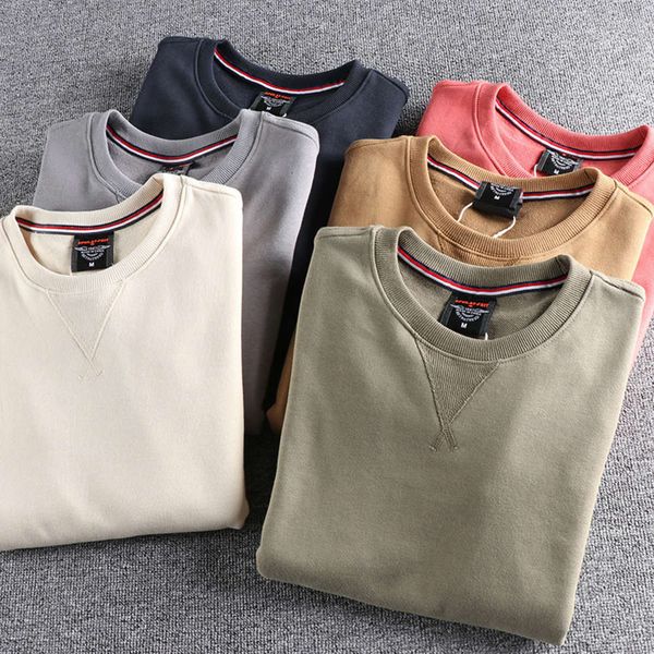 basic simple solid color pullover sweater loose spring and autumn pure cotton couple coat, Black
basic simple solid color pullover sweater loose spring and autumn pure cotton couple coat, Black