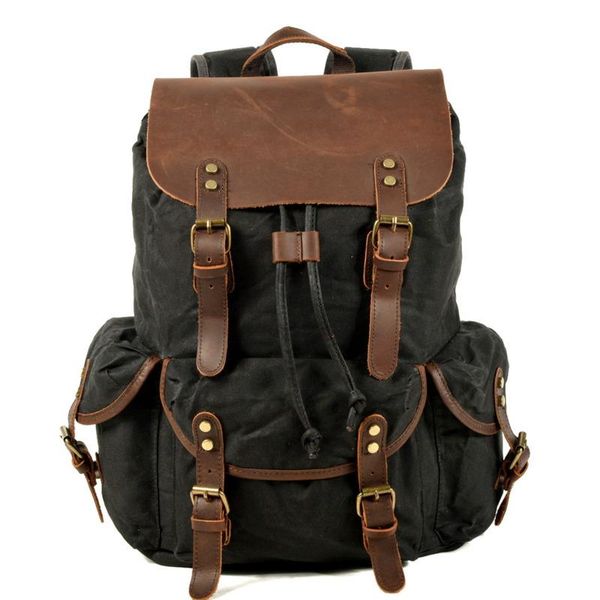 backpack bags casual fashion cotton waterproof oil travel wax bookbag canvas mens shoulder large men capacity vintage
backpack bags casual fashion cotton waterproof oil travel wax bookbag canvas mens shoulder large men capacity vintage