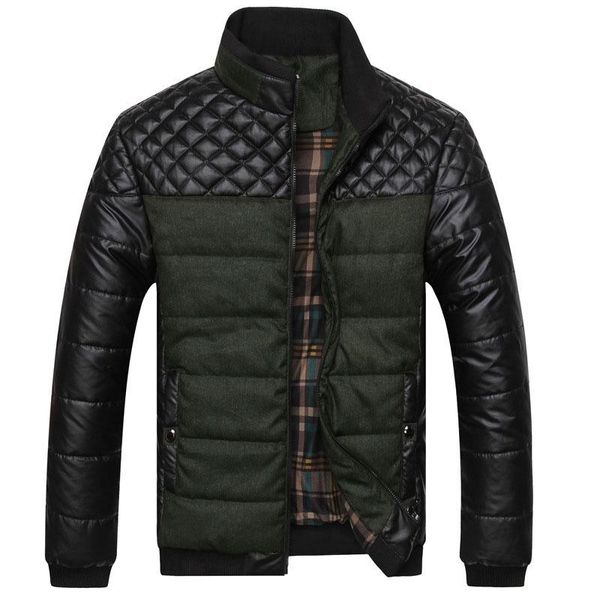 men's jackets brand and coats 4xl pu patchwork designer men outerwear winter fashion male clothing bf13508, Black;brown
men's jackets brand and coats 4xl pu patchwork designer men outerwear winter fashion male clothing bf13508, Black;brown