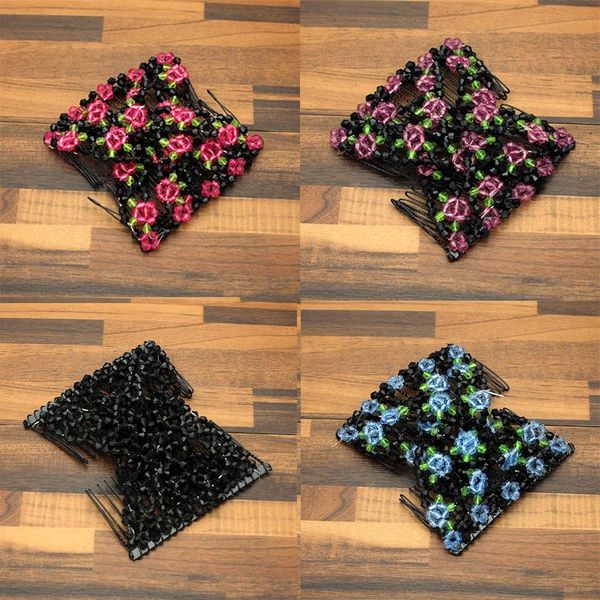 hair clips & barrettes handmade girls headdress headpiece beaded double combs flower magic elastic comb clip for women fashion accessories j, Golden;silver
hair clips & barrettes handmade girls headdress headpiece beaded double combs flower magic elastic comb clip for women fashion accessories j, Golden;silver