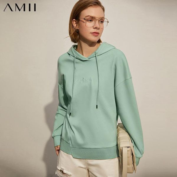 women's hoodies & sweatshirts amii minimalism spring autumn fashion for women causal hooded letter embroidery loose sweatshirt 1212006, Black
women's hoodies & sweatshirts amii minimalism spring autumn fashion for women causal hooded letter embroidery loose sweatshirt 1212006, Black