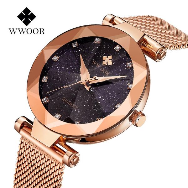 watch women fashion rose gold bracelet diamond quarzt wrist female relogio feminino wristwatches, Slivery;brown
watch women fashion rose gold bracelet diamond quarzt wrist female relogio feminino wristwatches, Slivery;brown