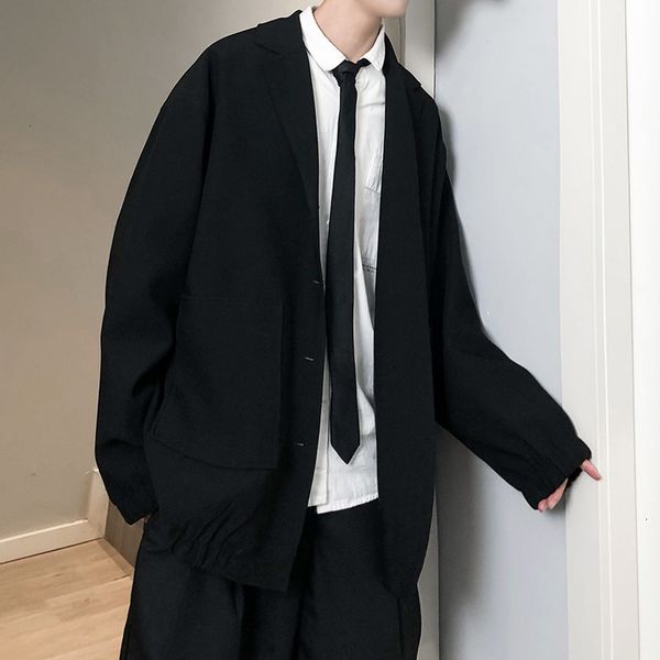 autumn coat casual loose fashion handsome men's jk small suit yuppie dk uniform, White;black
autumn coat casual loose fashion handsome men's jk small suit yuppie dk uniform, White;black