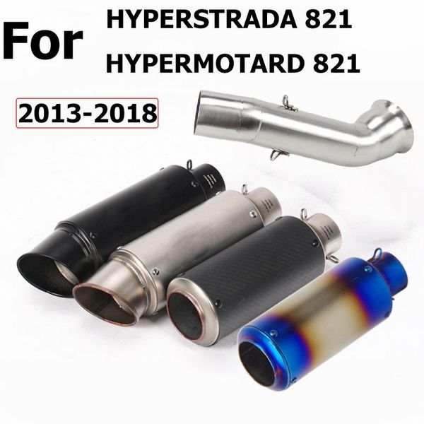 motocross exhaust system muffler escape connector link tube middle pipe for hyperstrada 821 hypermotard 2013-2021 motorcycle
motocross exhaust system muffler escape connector link tube middle pipe for hyperstrada 821 hypermotard 2013-2021 motorcycle