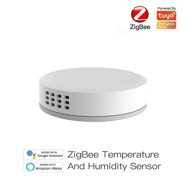 smart home control tuya zigbee temperature and humidity sensor battery powered security with life app alexa google 
smart home control tuya zigbee temperature and humidity sensor battery powered security with life app alexa google