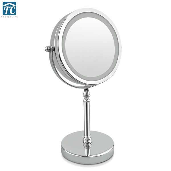 makeup mirror double-sided 10x magnifying 7-inch led high-end 360 degree rotating cosmetic diffused light bright mirrors
makeup mirror double-sided 10x magnifying 7-inch led high-end 360 degree rotating cosmetic diffused light bright mirrors