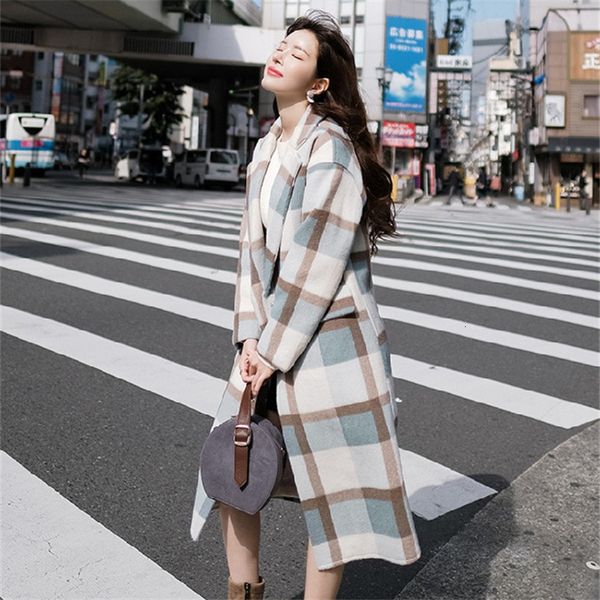 wool autumn female winter warm woolen long elegant plaid woman jacket size, Black
wool autumn female winter warm woolen long elegant plaid woman jacket size, Black