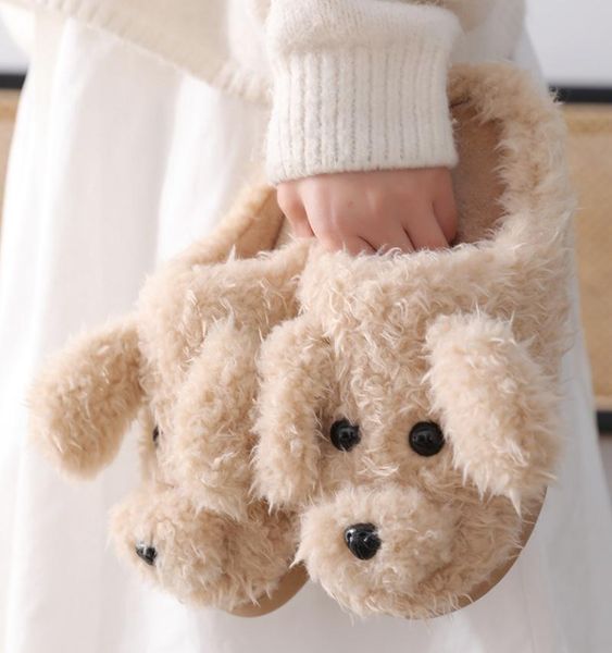 slippers women winter warm soft faux fur cute dog design indoor floor shoes woman home slipper anti-slip ladies cotton, Black
slippers women winter warm soft faux fur cute dog design indoor floor shoes woman home slipper anti-slip ladies cotton, Black