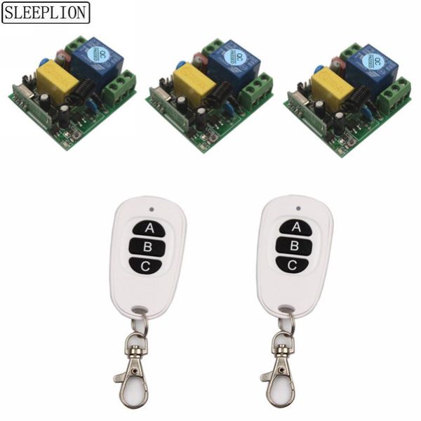 smart home control sleeplion 315/433mhz universal wireless remote switch 110v~220v 110v 220v 3 way relay receiver module rf controls
smart home control sleeplion 315/433mhz universal wireless remote switch 110v~220v 110v 220v 3 way relay receiver module rf controls