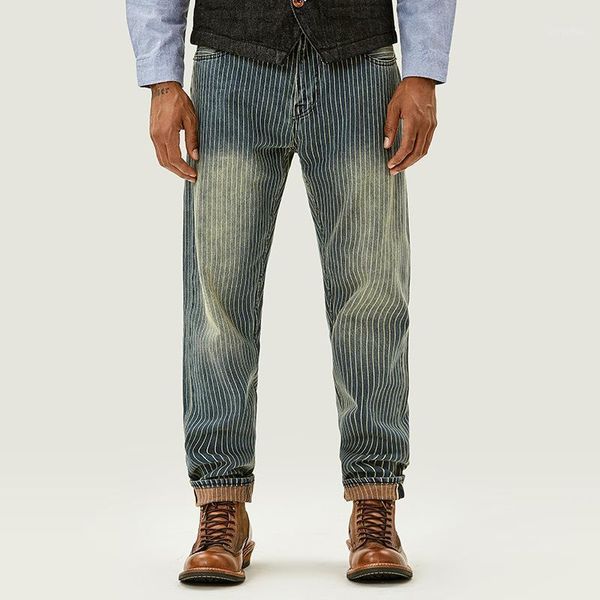 men's pants 749 man's washed trend vintage stripe mid-waist zipper casual male brand clothing long straight trousers blue, Black
men's pants 749 man's washed trend vintage stripe mid-waist zipper casual male brand clothing long straight trousers blue, Black
