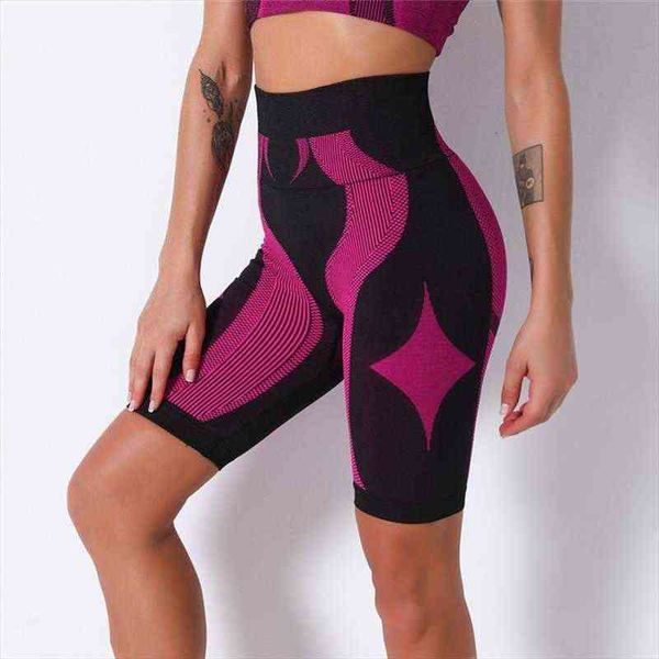 high waist gym seamless short women legging clothing push up hips workout 1 2 length sports, Black
high waist gym seamless short women legging clothing push up hips workout 1 2 length sports, Black