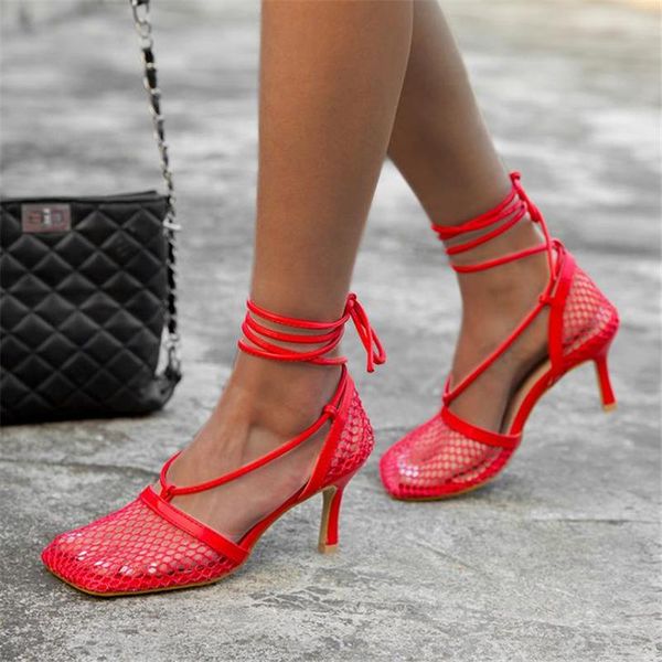 sandals women summer autumn mesh pumps lace up cross-tied stilettos female thin high heel shoes hollow out party, Black
sandals women summer autumn mesh pumps lace up cross-tied stilettos female thin high heel shoes hollow out party, Black