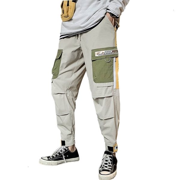 men's pants side pockets harem tatical hip hop casual ribbons male joggers cotton trousers streetwear lc0i, Black
men's pants side pockets harem tatical hip hop casual ribbons male joggers cotton trousers streetwear lc0i, Black