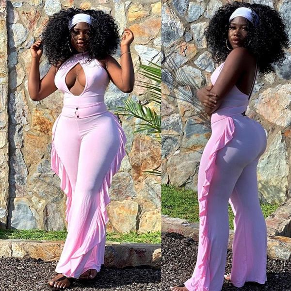 solid bodycon halter women long jumpsuits skinny backless sleeveless workout overalls sportswear fashion basic ruffles jumpsuit women's, Black;white
solid bodycon halter women long jumpsuits skinny backless sleeveless workout overalls sportswear fashion basic ruffles jumpsuit women's, Black;white