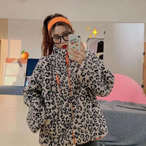 harajuku coat women leopard pullover casual thick warm jacket turtleneck outwear female clothes women's jackets, Black;brown
harajuku coat women leopard pullover casual thick warm jacket turtleneck outwear female clothes women's jackets, Black;brown