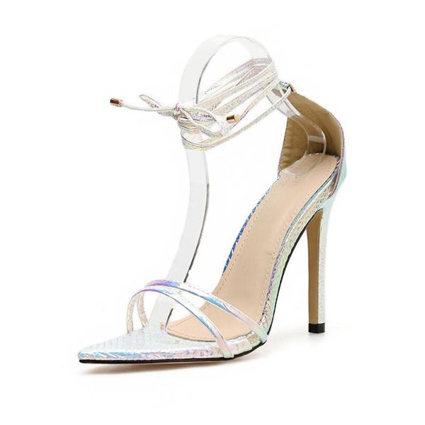 silver sandals women lace-up thin high heel pointed toe wedding party shoes pumps summer size 35-43 custom heels, Black
silver sandals women lace-up thin high heel pointed toe wedding party shoes pumps summer size 35-43 custom heels, Black