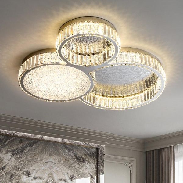 ceiling lights modern unique round led dimmable light luxury living room chrome steel lamp lustre k9 crystal fixtures
ceiling lights modern unique round led dimmable light luxury living room chrome steel lamp lustre k9 crystal fixtures