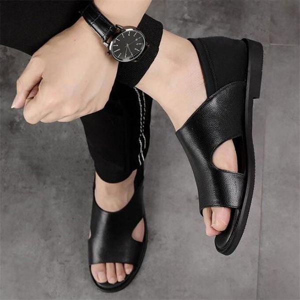 fashion rome sandals for male leather beach black men summer shoes comfortable gladiator selling 210624
fashion rome sandals for male leather beach black men summer shoes comfortable gladiator selling 210624