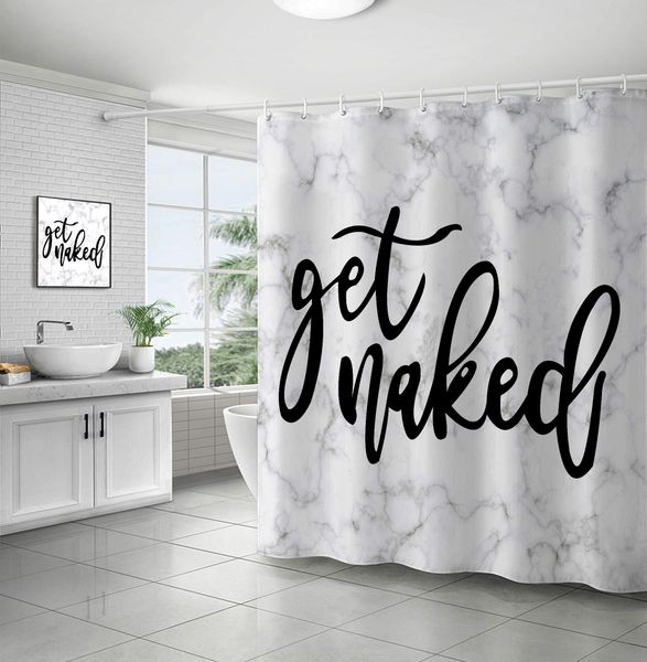 lush shower curtain black waffle funny words get naked on white with grey marbling texture durable waterproof interesting cute 
lush shower curtain black waffle funny words get naked on white with grey marbling texture durable waterproof interesting cute