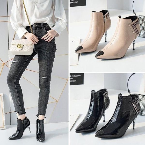 boots high heels stiletto pointed short women's 2021 autumn and winter nightclub net red thin wild, Black
boots high heels stiletto pointed short women's 2021 autumn and winter nightclub net red thin wild, Black