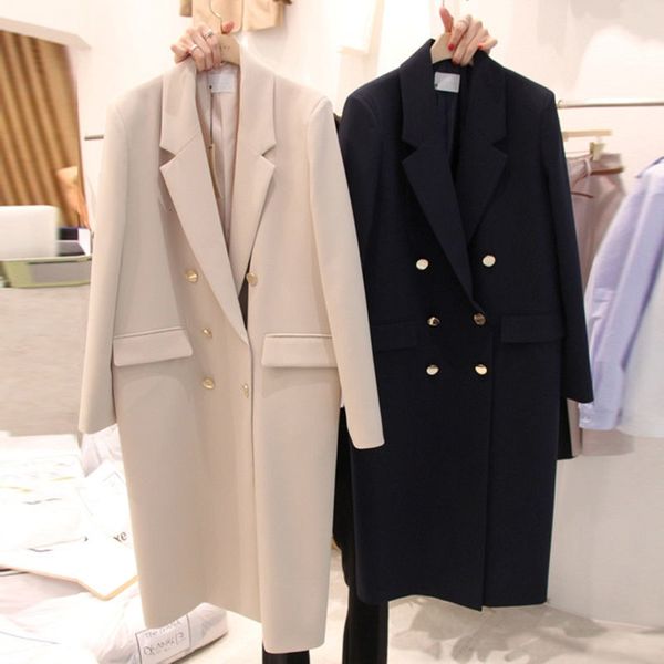 2021 spring black autumn suit women's jacket medium-length korean release casual fashion double breasted blazer y1474 dek8, White;black
2021 spring black autumn suit women's jacket medium-length korean release casual fashion double breasted blazer y1474 dek8, White;black