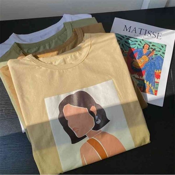ies women t-shirts character printing tees summer short sleeve 95% cotton clothes, White
ies women t-shirts character printing tees summer short sleeve 95% cotton clothes, White