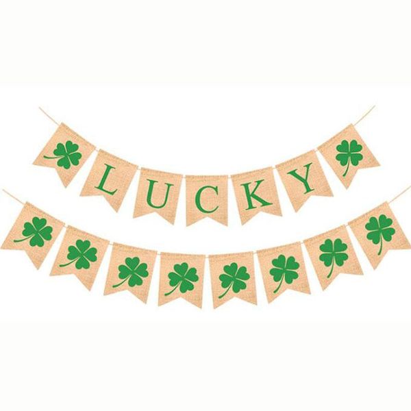 party decoration st. patrick's day lucky clover flag ireland string flax festival wall hanging yl75
party decoration st. patrick's day lucky clover flag ireland string flax festival wall hanging yl75