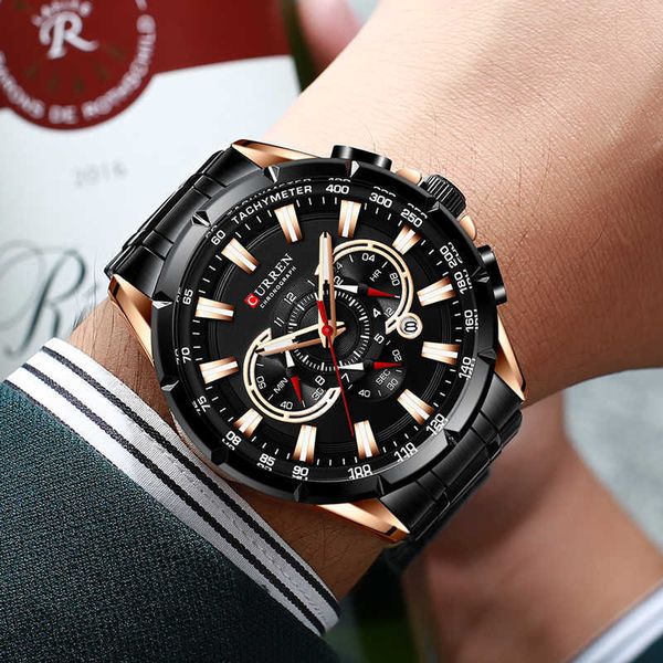 curren mens watches brand luxury big dial chronograph wrist watches stainless steel male watches relogio masculino 210527, Slivery;brown
curren mens watches brand luxury big dial chronograph wrist watches stainless steel male watches relogio masculino 210527, Slivery;brown