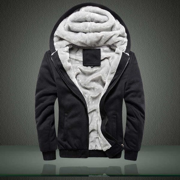 sports men's tracksuits winter solid thick sweater plush zipper cardigan color matching hoodie for men, Gray
sports men's tracksuits winter solid thick sweater plush zipper cardigan color matching hoodie for men, Gray