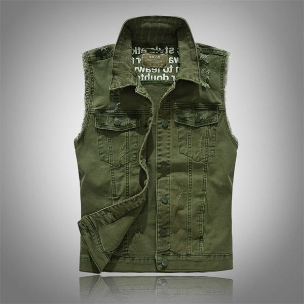 men's jackets jeans vest army green top, Black;brown