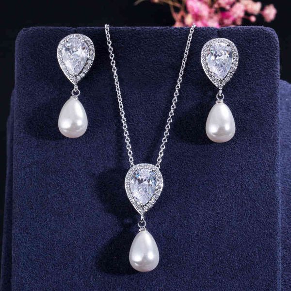 ki0083 japan south korea literature and art small fresh decorated with zircon water drop pearl pendant earrings two-piece set, Silver
ki0083 japan south korea literature and art small fresh decorated with zircon water drop pearl pendant earrings two-piece set, Silver