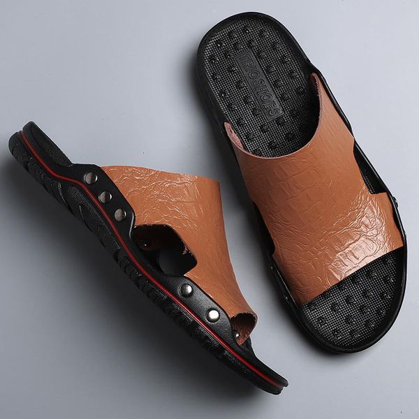 slippers plus size 48 mens flip flops pu leather summer beach sandals casual shoes men indoor outdoor dropshiping, Black
slippers plus size 48 mens flip flops pu leather summer beach sandals casual shoes men indoor outdoor dropshiping, Black