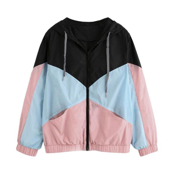 women's jackets ladies stitching contrast color hooded pocket jacket long sleeve patchwork zipper casual sports f4*, Black;brown
women's jackets ladies stitching contrast color hooded pocket jacket long sleeve patchwork zipper casual sports f4*, Black;brown