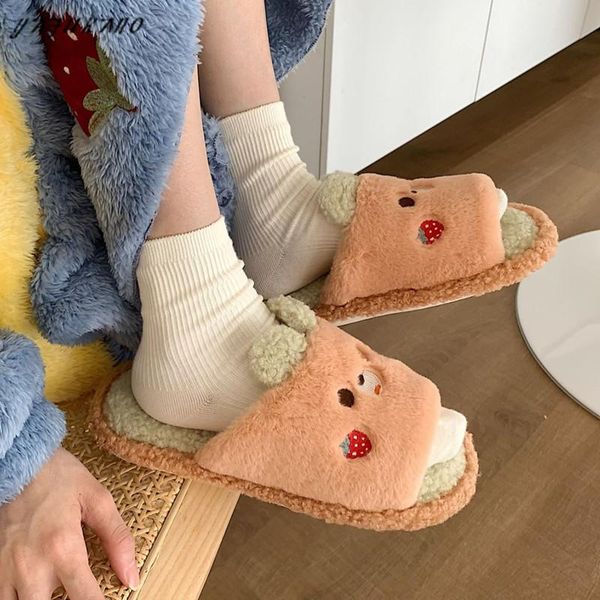 slippers winter warm womens female cute cartoon home indoor non-slip plush ladies soft comfortable fluffy fur flat shoe, Black
slippers winter warm womens female cute cartoon home indoor non-slip plush ladies soft comfortable fluffy fur flat shoe, Black