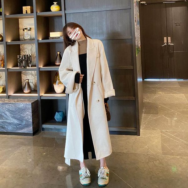women's wool & blends you / main coat classic lapel collar mid length tweed in autumn and winter 2021, Black
women's wool & blends you / main coat classic lapel collar mid length tweed in autumn and winter 2021, Black
