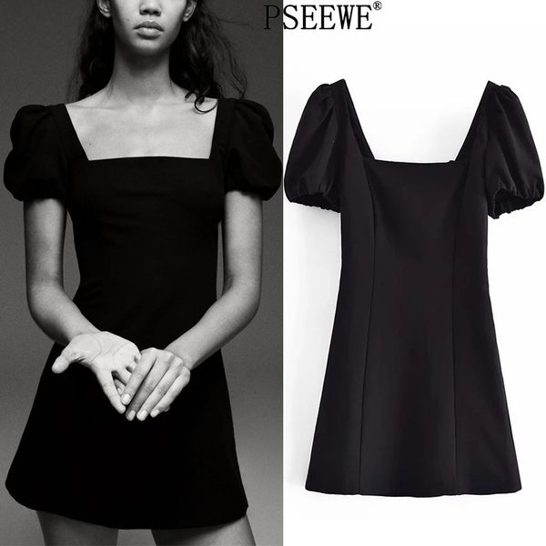 summer dress za black linen short es women vintage french square neck puff sleeve strappy mini 210513, Black;gray
summer dress za black linen short es women vintage french square neck puff sleeve strappy mini 210513, Black;gray