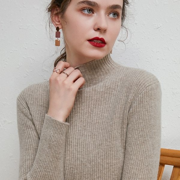 simple french temperament tight sweater women's 2021 new half high neck slim short knit bottoming shirt, White;black
simple french temperament tight sweater women's 2021 new half high neck slim short knit bottoming shirt, White;black