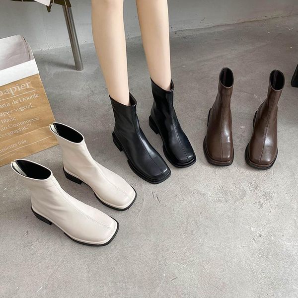 boots women 2021 luxury designer clogs platform autumn shoes zipper fashion rubber ladies low ankle leather cotton fabric sq, Black
boots women 2021 luxury designer clogs platform autumn shoes zipper fashion rubber ladies low ankle leather cotton fabric sq, Black