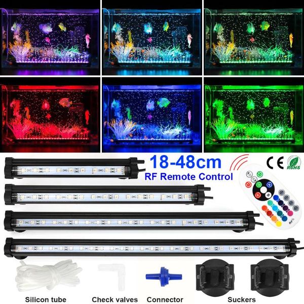 aquariums lighting rf remote led fish tank light colorful aquarium 18/28/38/48cm underwater bubble us/eu/au/uk ac100-240v d30
aquariums lighting rf remote led fish tank light colorful aquarium 18/28/38/48cm underwater bubble us/eu/au/uk ac100-240v d30