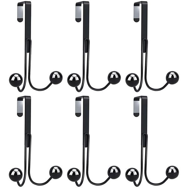 hooks & rails 6 pack over the door for clothes, metal hanger 2 hanging coat/bag black
hooks & rails 6 pack over the door for clothes, metal hanger 2 hanging coat/bag black